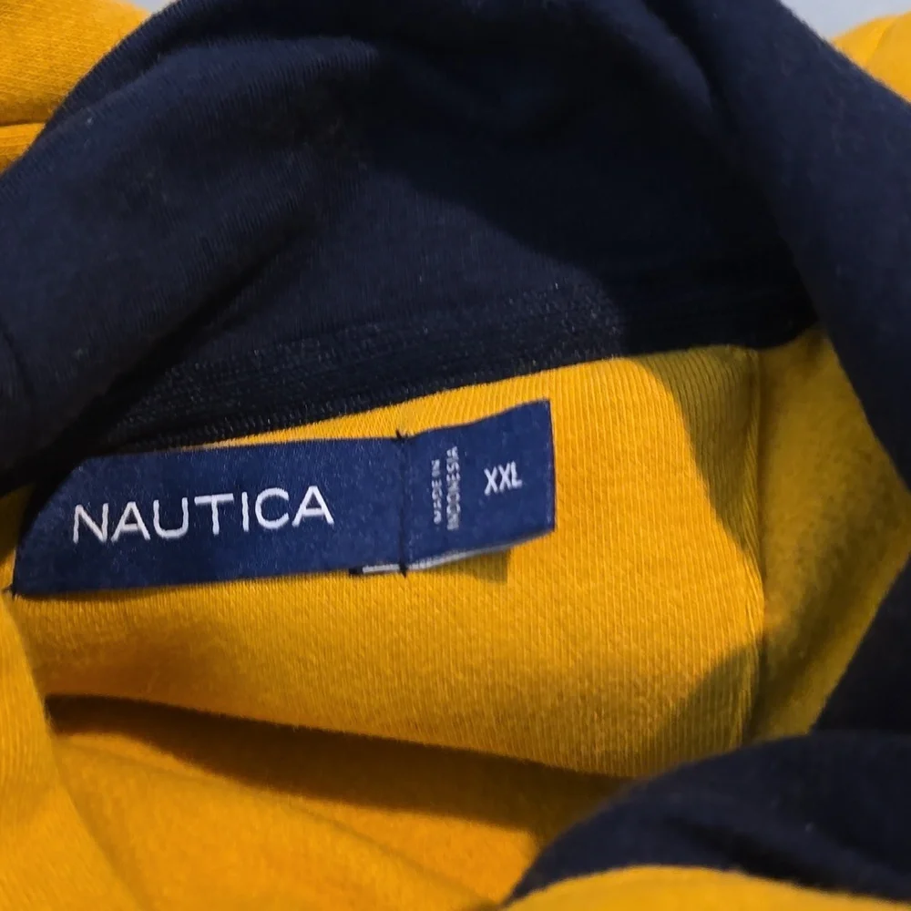 Nautica Mustard Hoodie with Sailing Design.Brand New Without Taggs - Picture 4 of 4